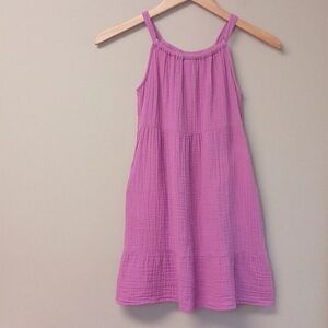 Cat & Jack Gauze Cotton Sundress Pink Size M (8)